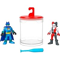 Fisher-Price Imaginext DC Super Friends Color Changers Batman & Harley Quinn Figure Set for Preschool Pretend Play Ages 3+ Years
