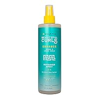 Alaffia Beautiful Curls Curl Enhance Refresher Spray, Wavy to Curly Hair Products, No Sulfates with Shea Butter & Essential Oils, Calendula and Aloe, 12 Fl Oz
