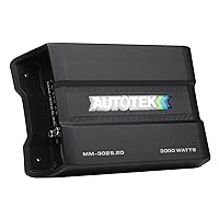 Autotek MM-3025.2D Mean Machine 3000 Watt Amplifier, Compact Bridgeable, 2 Channel Amplifier