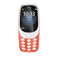 Nokia 3310 Dual SIM mobile phone - German goods (2.4 inch color screen, 2MP camera, Bluetooth, radio, MP3 player) warm red