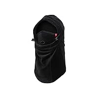 Unisex Hood Milkfleece Cold Weather Facemask - Black | Medium/Large