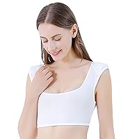 Sexy Fake Shoulders Vest 2 in 1 Built-in Shoulder Pad Tops for DIY Women Clothing Accessories