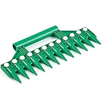 Seed Dibber, Multifunctional Seed Spacer Tool, Seed-in Soil Digger Garden Spacer aid for Planting Seeds Laying Out ideally Spaced Rows (Green)