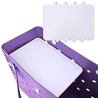 Mity rain Divider Tray Compatible with Bogg Bag/Simply Southern Tote, Accessories of Bogg Bag Original X Large as Divider and Snack Tray, Insert Tray Portable Lightweight with 6 Plastic Clips White