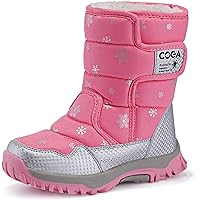 LEFEKA Girls Snow Boots Boys Warm Waterproof Winter Boots Kids Anti-Slip Outdoor Shoes