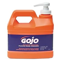 GOJO 095804 NATURAL ORANGE Pumice Hand Cleaner, Citrus, 0.5 gal Pump Bottle, 4/Carton