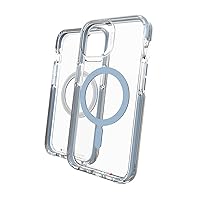 Gear4 ZAGG Santa Cruz Snap Case - MagSafe Compatible Clear Case That Highlights The D3O Protection Material - for Apple iPhone 13 - Blue,702008206