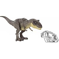 Mattel Jurassic World Camp Cretaceous Stomp 'n Escape Tyrannosaurus T Rex Action Figure Toy with Stomping Motion