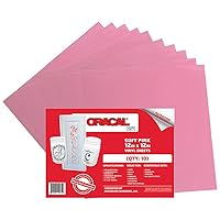 (10 Sheets) Oracal 651 Soft Pink Adhesive Craft Vinyl for Cricut, Silhouette, Cameo, Craft Cutters, Printers, and Decals - 12