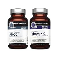 Immune Support Bundle - AHCC Kinoko Platinum and Advasorb Vitamin C