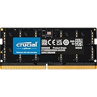 Crucial RAM 16GB DDR5 5600MT/s (or 5200MT/s or 4800MT/s) Laptop Memory CT16G56C46S5