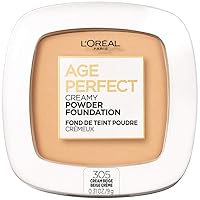 L’Oréal Paris Age Perfect Creamy Powder Foundation Compact, 305 Cream Beige, 0.31 Ounce