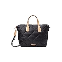 Anne Klein Quilted Nylon Satchel