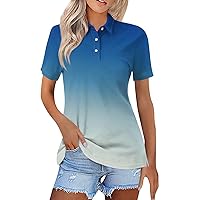 Fall Tunic Going Out Blouse Female Lounge Short Sleeve Airoft Gradient T-Shirts Women V Neck Slack Cotton Turquoise 3XL