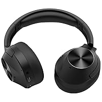 Get Immersed in The Music with Hybrid Active Noise Cancelling Headphones - Wireless Bluetooth Headphones with Microphone, Deep Bass, Memory Foam Ear Cups and 30H Playtime