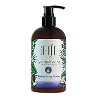 Coco Fiji Face & Body Lotion Infused With Coconut Oil | Lotion for Dry Skin | Moisturizer Face Cream & Massage Lotion for Women & Men | Night Blooming Jasmine 12 oz, Pack of 1