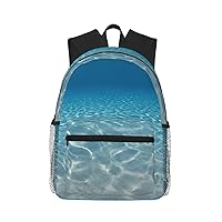 Tranquil Water Unisex Backpack Double Shoulder Daypack,Lightweight Bag Casual Bag Travel Rucksack