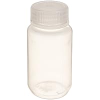 United Scientific™ 33307 | Laboratory Grade Polypropylene Wide Mouth Reagent Bottle | Designed for Laboratories, Classrooms, or Storage at Home | 125mL (4oz) Capacity | Pack of 12, Clear