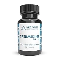 Pure Spermidine - 20mg per Serving - Fertility Anti-Aging and Reproductive Health Support - 60 Tablets - Non-GMO, Gluten-Free