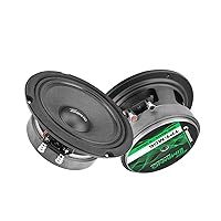 Timpano 6.5 Inch Midbass Speaker TPT-MB6 Slim, 200 Watts Continuous Power, 4 Ohm, 1.5 in Voice Coil, 100 Watts RMS, Shallow Profile, Pro Audio and Car Audio Loudspeaker (Single)