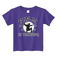 Threadrock Little Boys' Ninja in Training Toddler T-Shirt