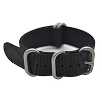 Watch Band with Colorful Nylon Material Strap and Heavy Duty Brushed Buckle