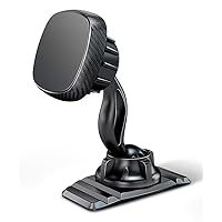 eSamcore Phone Holder for Car - Magnetic Car Phone Mount for Vehicle Dashboard, [Double 360 Adjustable Stand] Cell Phone Automobile Cradles with Strong Magnets for iPhone