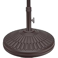 BLUU 80 Lbs Weighted Patio Umbrella Base Heavy Duty HDPE Recyclable Plastic Round Base