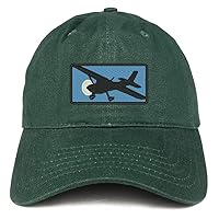 Trendy Apparel Shop Aircraft Embroidered Unstructured Cotton Dad Hat