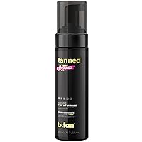 b.tan Dark Self Tanner | Get Tanned - Fast, 1 Hour Sunless Tanner Mousse, No Fake Tan Smell, No Added Nasties, Vegan, Cruelty Free, 6.7 Fl Oz