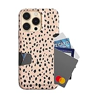 Velvet Caviar Compatible with iPhone 14 Pro Max Wallet Case for Women - Credit Card Holder Slot - Slim & Protective Wallet Phone Cases [8ft. Drop Tested] (Spotted Cheetah)