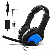 STOGA Gaming Headset, Switch Headset with Noise Canceling Mic & Audio Chat Adapter for N-Switch，PS4 Headset with Surround Sound Stereo, Compatible with N-Switch, PS4, PC, Mobile（Adapter Include）