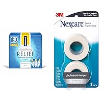 Preparation H Hemorrhoid Relief Wipes 60 Count (3 Pack) + Nexcare Gentle Paper Tape 2 Rolls