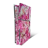 MightySkins Skin Compatible with Playstation 5 Slim Disk Edition Console Only - Bed of Roses | Protective, Durable, and Unique Vinyl Decal wrap Cover | Easy to Apply | Made in The USA