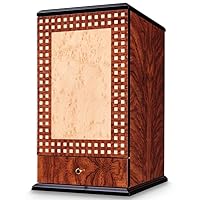 Cigar Box,Humidors, Cigar Humidor, Humidor Cabinet,Cigar Humidor Cabinet with Digital Hygrometer for 300 Counts, Spanish Celined Cigar Box with Spanish Cetray, Great Father