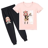 Kids Round Neck Tshirts and Sport Pants-2 Piece Outfits Tracksuit Set in 8 Colors