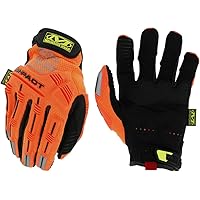 Mechanix Wear: Hi-Viz M-Pact Work Gloves (X-Large, Fluorescent Orange)