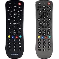 Philips Universal Remote Control Replacement & Universal Remote Control Replacement for Samsung, Vizio, LG, Sony, Sharp, Roku, Apple TV, RCA, Panasonic, Smart TVs, Graphite, SRP3229G/27