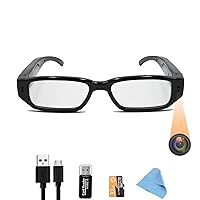 Camera Glasses Video Glasses Hands-Free HD Video Glasses with Camera (32GB Included)