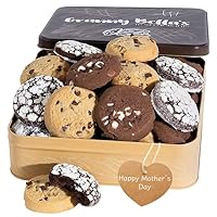 Mothers Day Fresh Bakery Cookies Gift Baskets, Homemade Gourmet Chocolate Cookie Gifts, Prime Gifts for Mom Women Daughter Wife Grandmother, Mother’s Snack Food Delivery Ideas, Assorted Cookies