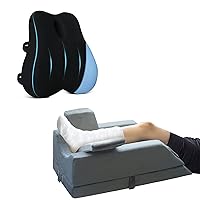 KingPavonini Lumbar Support Pillow for Office Chair and Adjustable Leg Elevation Pillow