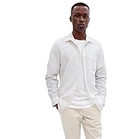 GAP Men's Linen Long Sleeve Shirt Standard Fit