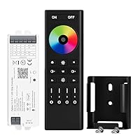 RGB RGBW RGBCCT RC03RFB RF Remote 4 Zone Group Control, LM052 Zigbee 3.0 LED Controller Compatible with Echo Plus Echo(4th Gen) Philip H-UE Home-kit Gateway