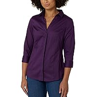 Riders by Lee Indigo Women's Easy Care ¾ Sleeve Woven Shirt