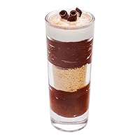 Restaurantware 3 Ounce Dessert Shooters 10 Round Dessert Shot Glasses - Durable Dishwashable Clear Glass Shooter Cups Freezable For Serving Jello Shots Parfaits Or More