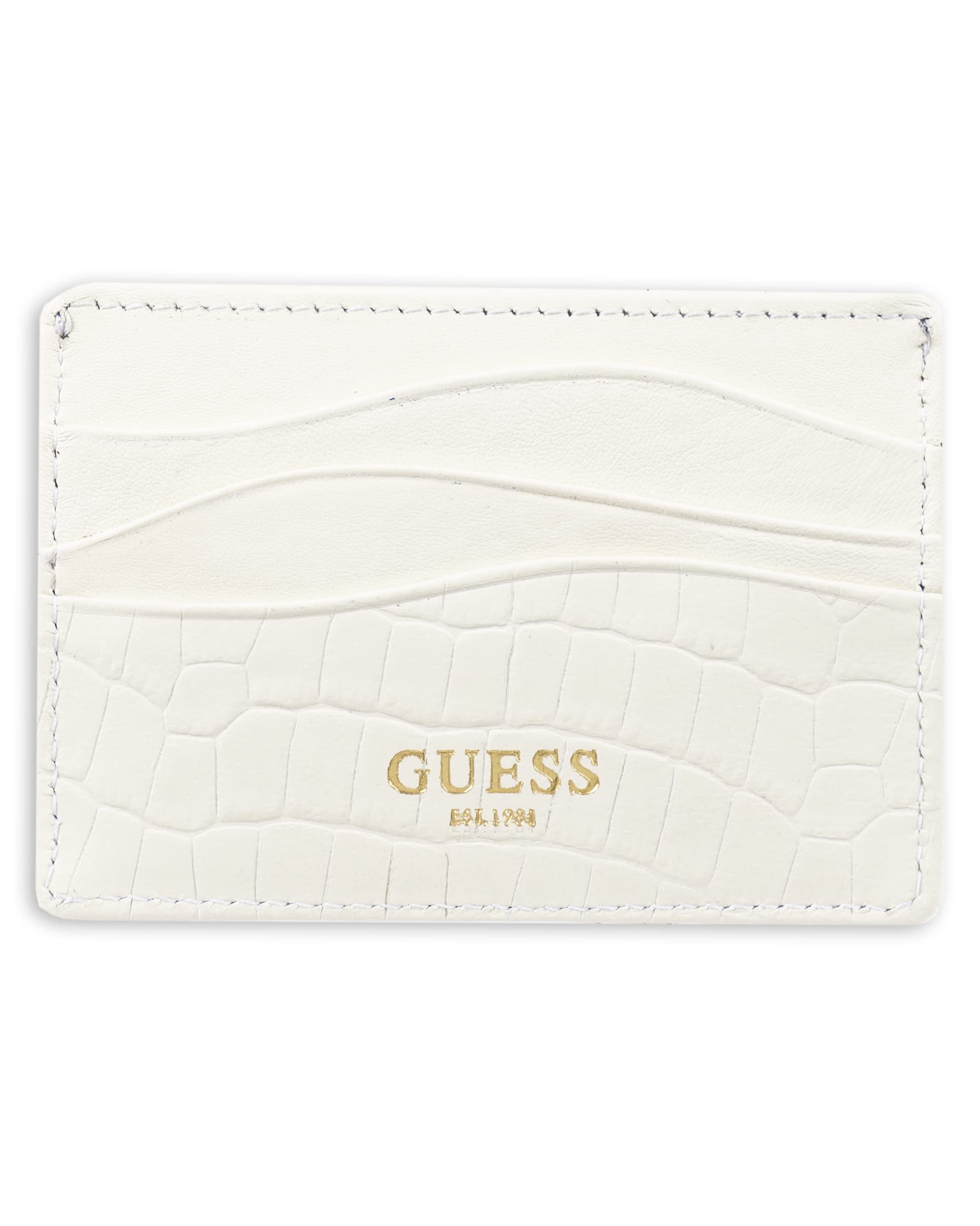 GUESS Men's RFID Cardcase Wallet, Bone, One Size