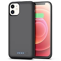 Battery Case for iPhone 12/12 Pro,[6800mAh] Protective Portable Charging Case Rechargeable Charger Case Extended Battery Pack for Apple iPhone 12/12 Pro (6.1inch)
