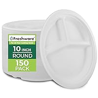 Freshware Paper Plates - Disposable 10