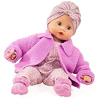 Gotz Muffin Soft Mood Bald Baby Doll with Blue Sleeping Eyes for Ages 18 Months and Up