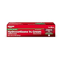 Amazon Basic Care Maximum Strength Hydrocortisone 1 Percent Anti-Itch Cream Plus 10 Moisturizers, Itch Relief Due to Eczema, Psoriasis, Poison Ivy, Bug Bites and More, 2 ounce (Pack of 1)